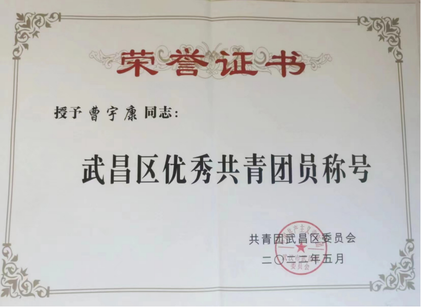 喜报！冰球官网团委工作荣获武汉市和武昌区五四表彰多项荣誉